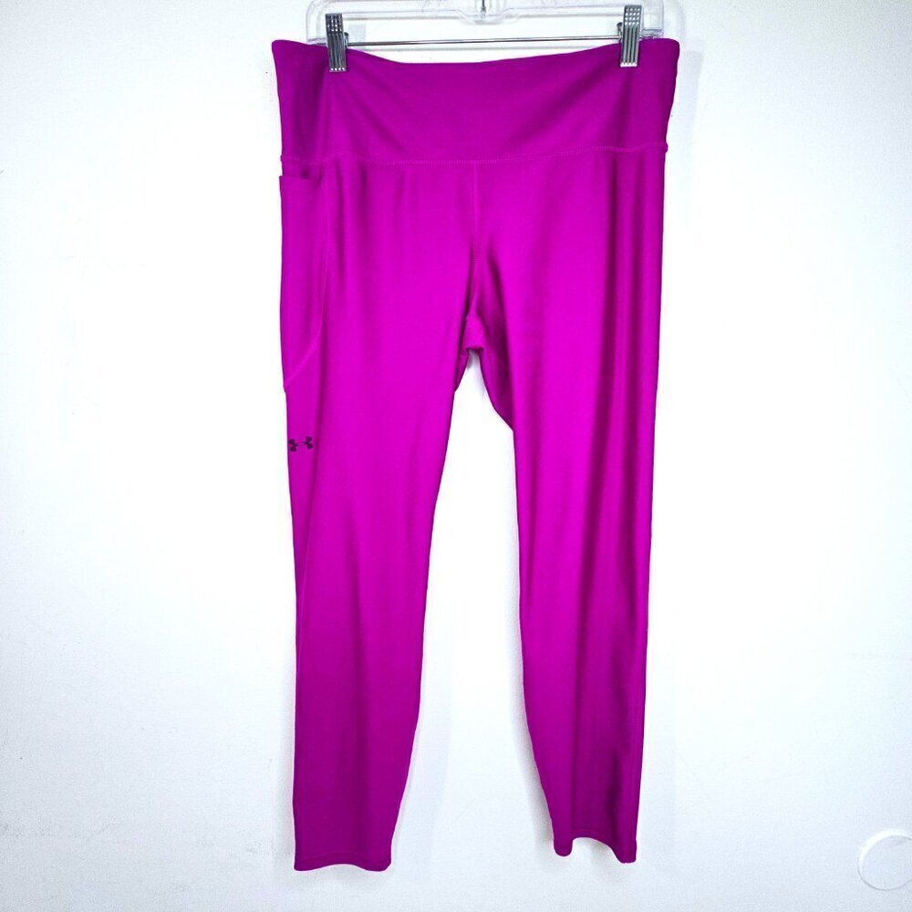 Under Armour Lavander XLS Compression Full Length Active Yoga Leggings POckets